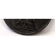 GREAT BRITAIN UK 1896/5 . HALF 1/2 PENNY . VARIETY . OVERDATE